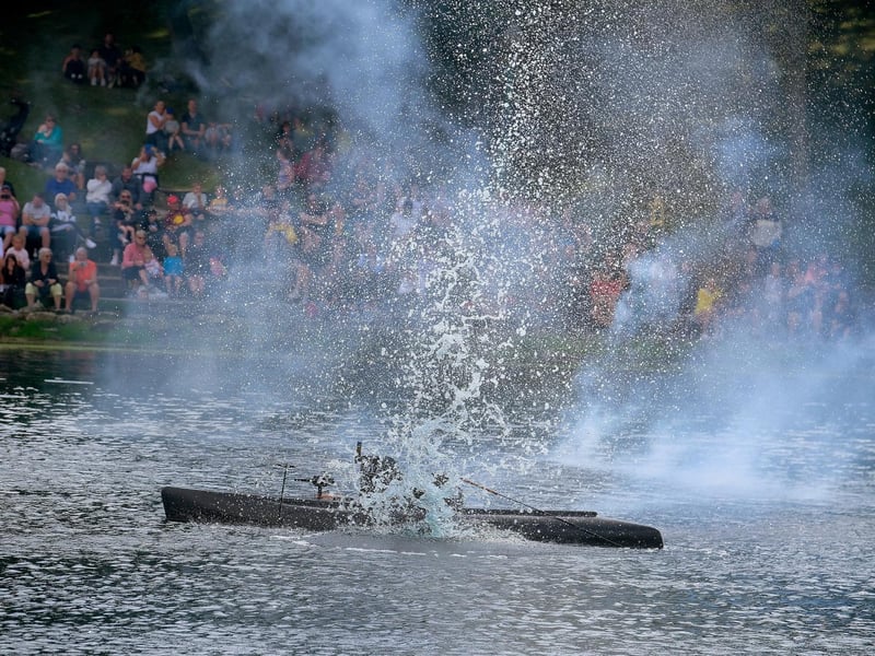 The submarine is destroyed.