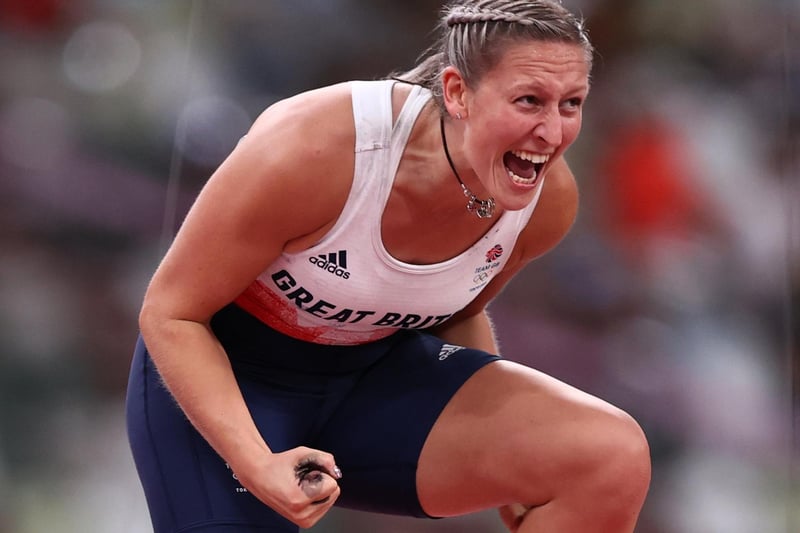 Holly Bradshaw can't contain her excitement after finally winning an Olympic medal