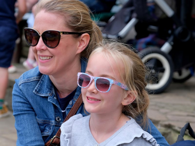 Spectators enjoy the event.