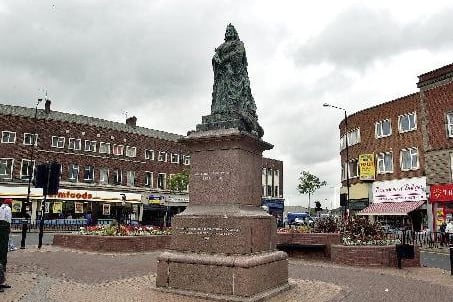 The statue of Queen Victoria in the Bullring