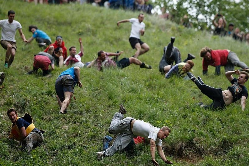 Mazza Osbornium wanted to see cheese rolling featured, with athletes chasing a nice ball of Dewlay's crumbly Lancashire