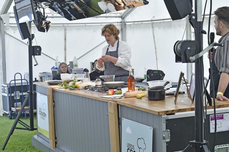 Steph Moon provided festival goers with some excellent cooking advice.