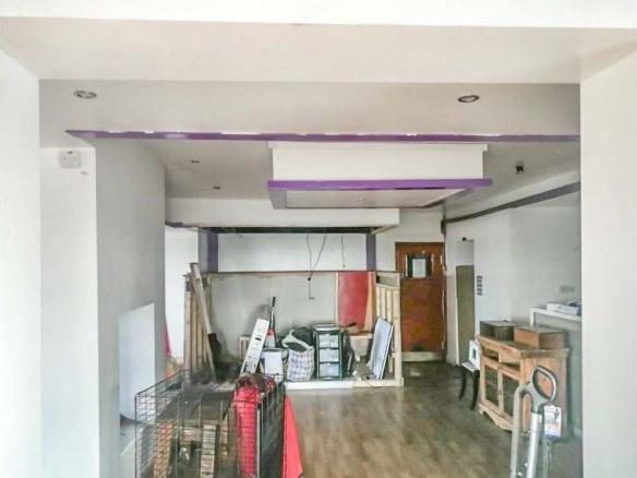 The property has restaurant space in need of refurbishment.