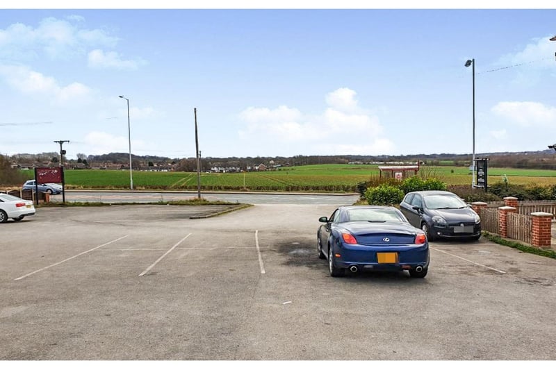 There is ample car park space available and the property also has great views of the surrounding countryside.