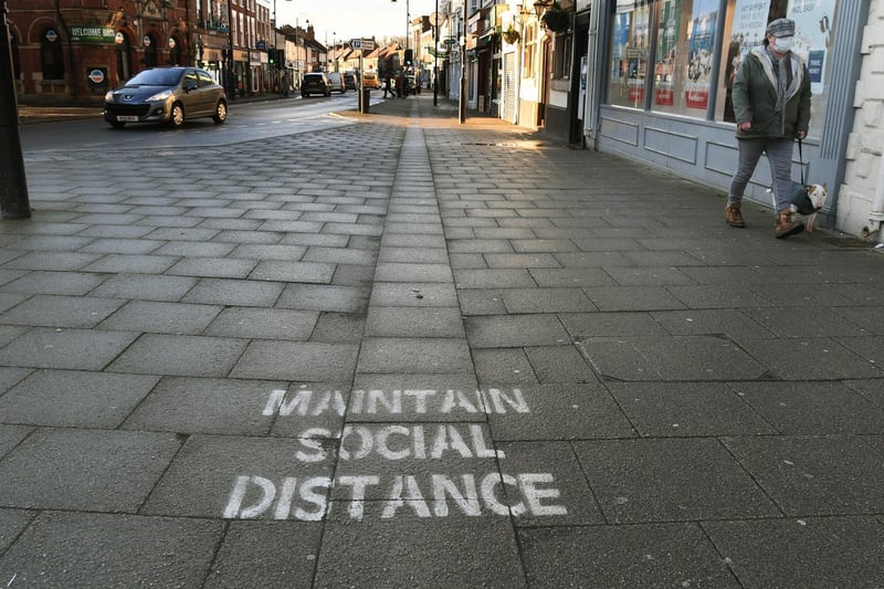 Selby's warnings painted on to streets may be working, with just 273 cases in the seven day period.