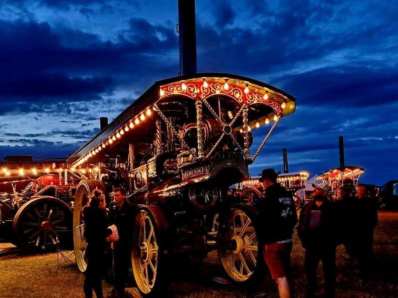 Some vintage vehicles on show.
