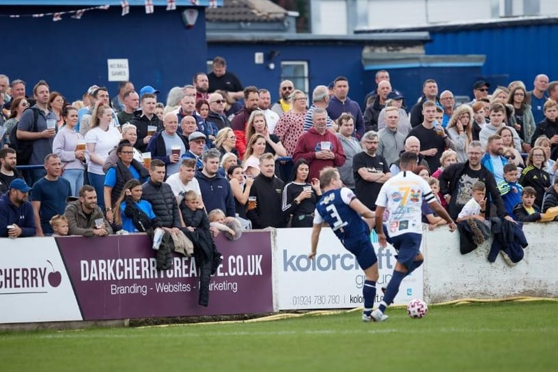 The stands were packed with supporters of both teams battling it out on Sunday.