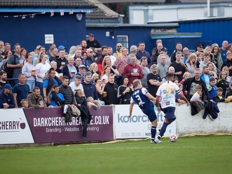 The stands were packed with supporters of both teams battling it out on Sunday.