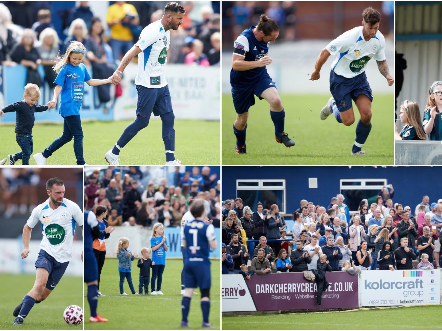 The match was organised by Darren Powell and saw names from Coronation Street and Leeds United taking part.