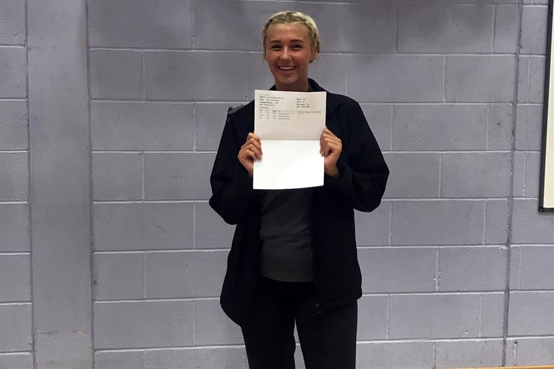 Blackpool's St Mary's Catholic Academy Sixth Form student Millie Fielding achieved a B and two Cs and will study law and criminology at Leeds University.