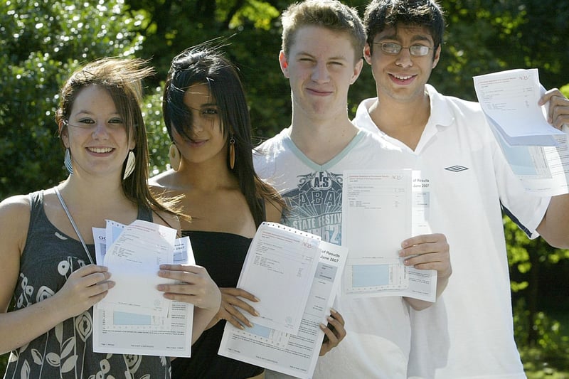 GCSE results at Crossley Heath Grammar School in 2007.