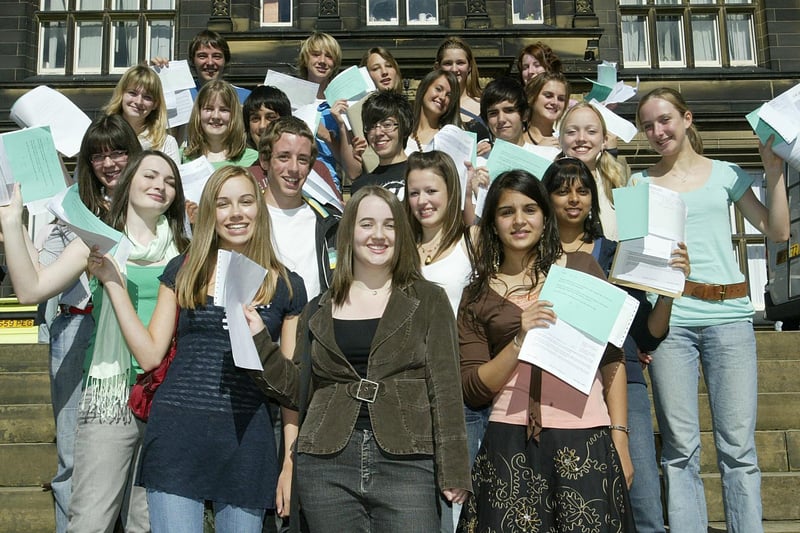 GCSE results at Crossley Heath Grammar School in 2006.