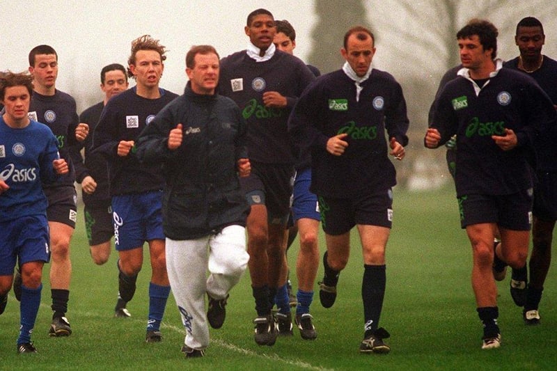 The squad prepare in April 1996.