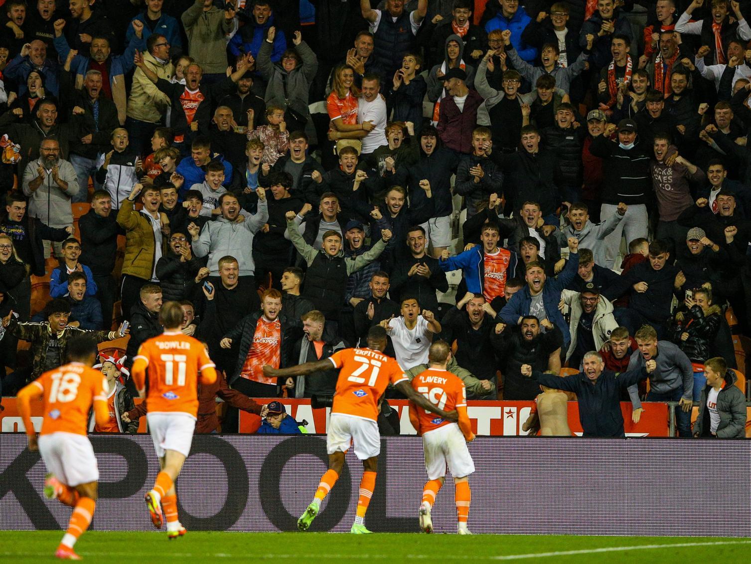 Shayne Lavery celebrates after scoring his second goal in as many games