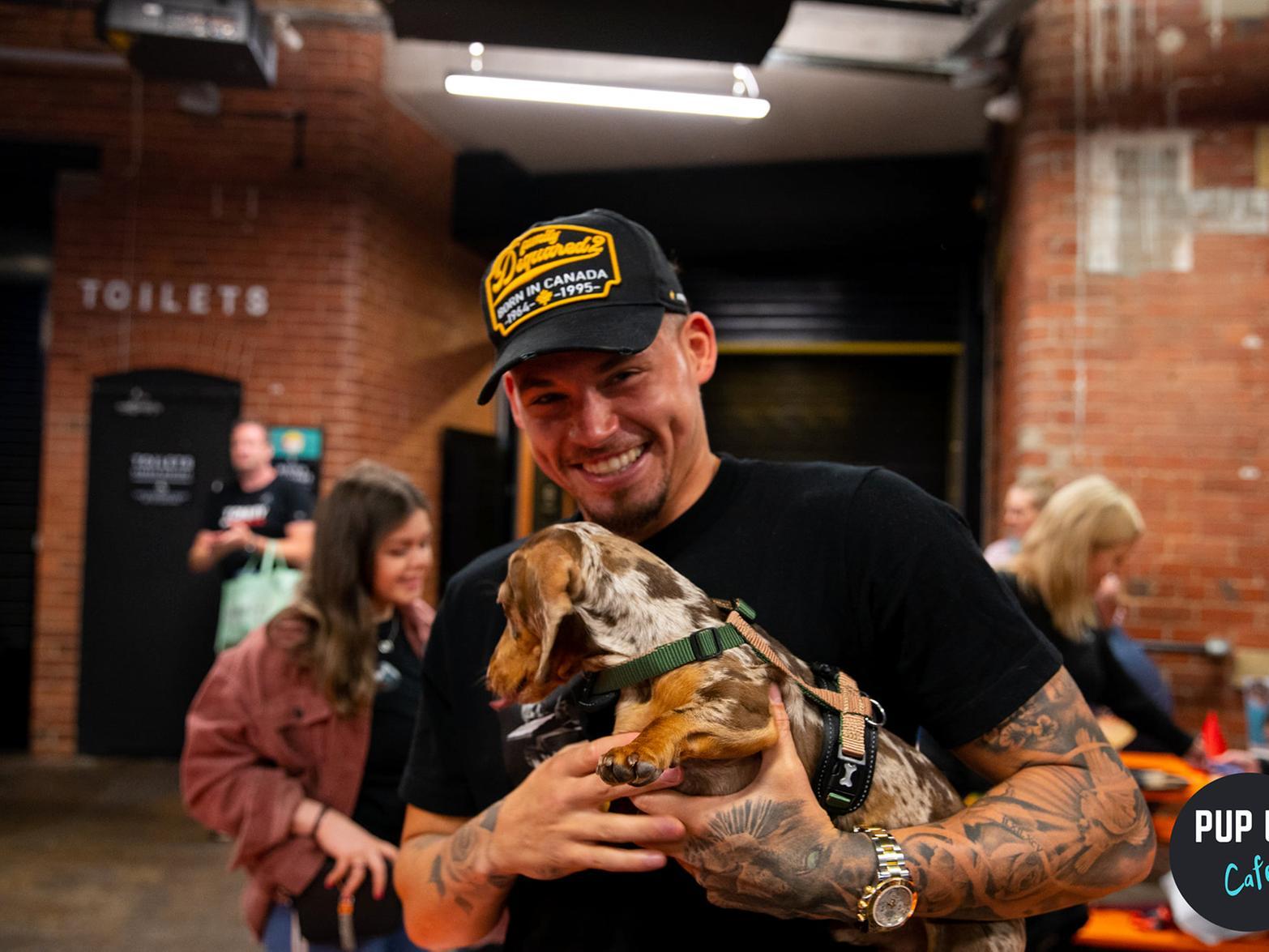 Joining the rest of Sunday's dog lovers was Leeds United's Kalvin Phillips.