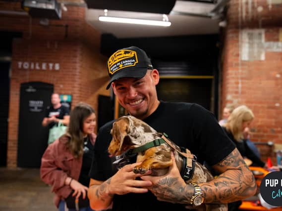 Joining the rest of Sunday's dog lovers was Leeds United's Kalvin Phillips.