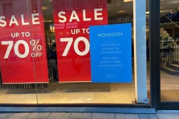 The Monsoon store in the White Rose has closed but the Accessorise store will remain open, according to the company's website.