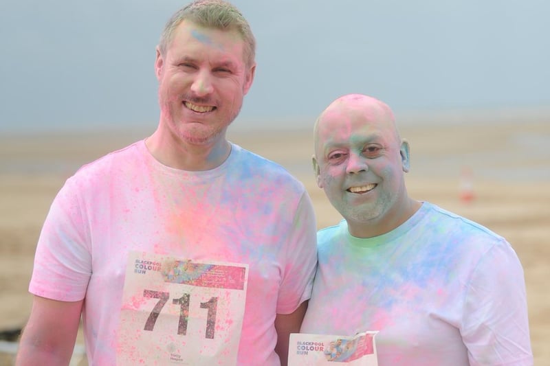 Blackpool Colour Run at Starr Gate raising money for Trinity Hospice.
