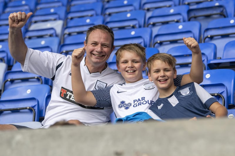 PNE fans at the club's first away league game
