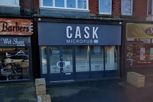 CASK Micropub Blackpool, 9 Layton Rd, Blackpool FY3 8EA | Rating: 4.9 out of 5 (100 Google reviews) "Not your typical pub with t.v blasting and loud music."