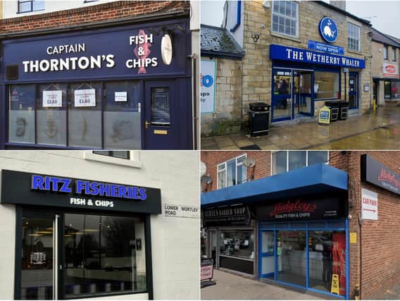 The highest star rated fish and chip shops in Leeds according to your Google reviews