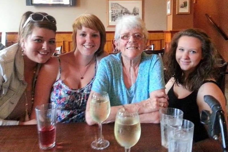 Maria Daniels Goodwin sent this photo of her mum and three of her grandchildren.