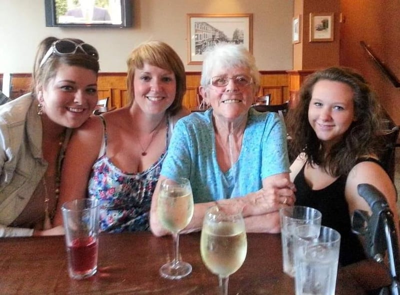 Maria Daniels Goodwin sent this photo of her mum and three of her grandchildren.