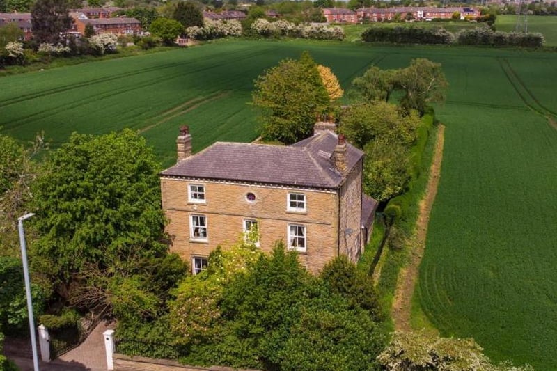 This six bedroom property in Leadwell Lane dates back to the Victorian era between 1837–1901. Sat in grounds of approximately half an acre, this extremely spacious property offers retains its characterful period features while being respectfully updates to add some contemporary finishing touches.  The plot enjoys a private position with views over open fields in all directions, and is accessed via a gated private drive leading to the forecourt with the detached double garage. The original coach house features exposed timber beams, mezzanine level, to the side, fitted cupboards, car pit and two windows to the rear aspect. It offers plenty for future development. It is on the market for £925,000 with Emsleys.