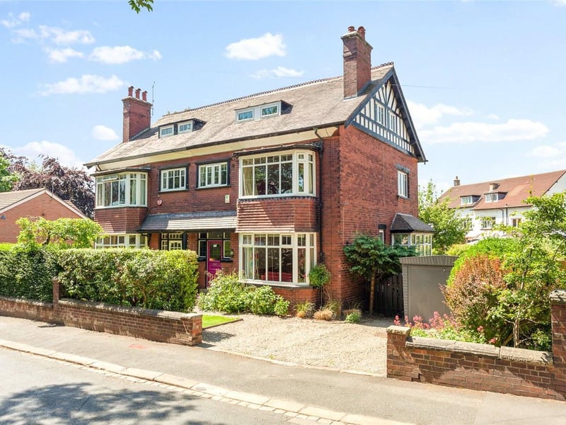 Estate agents Manning Stainton have described this Edwardian property as 'rare to the market'. Located in Spen Road in West Park, the semi-detached property has a wealth of wealth of period features including picture rails, high ceilings and large bay windows.On the ground floor is an elegant reception room leading through to the luxurious open plan kitchen diner. The hallway provides access to the cellar which has useful rooms such as the utility room. An original Edwardian staircase leads upstairs to the three generous bedrooms and family bathroom, with another staircase leading to two further bedrooms on the second floor. It is on the market for £625,000 with Manning Stainton.