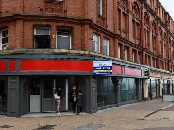 The former KFC restaurant and takeaway on Bank Hey Street closed in January.  It's available for lease with Perkins Fox