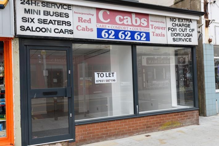 C Cabs' former office on Topping Street is to let. The firm has moved to Caunce Street.
