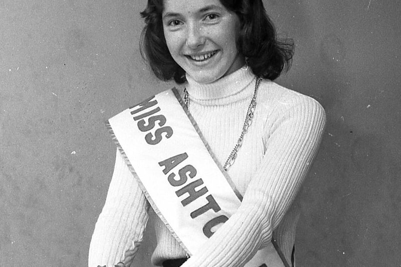 Jeanette Kay wins the title of Miss Ashton in 1972