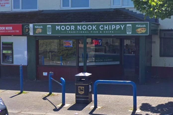 Moor Nook Chippy | 51 Pope Ln, Ribbleton, Preston PR2 6JN | 4.3 out of 5 (120 Google reviews) "Very nice place to eat the staff are very good and the food is nice"