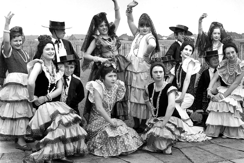 RETRO  - 1968 A Spanish theme for this Ashton dance troupe pictured in July 1968