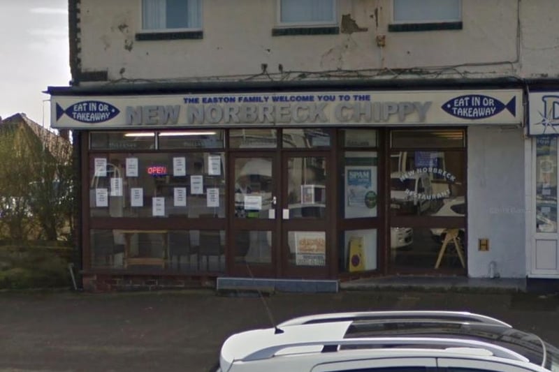 New Norbreck Fish & Chips | 45 Norbreck Rd, Blackpool, FY5 1RP | Rating: 4.5 out of 5 (164 Google reviews) "Great little place, staff friendly, food cooked nice cant fault it."