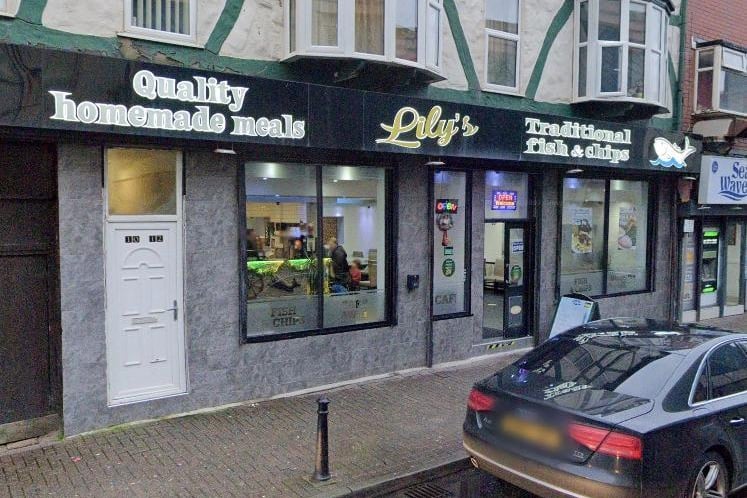 Lily's Traditional Fish and Chips | 10-12 Foxhall Rd, Blackpool FY1 5AB | Rating: 4.7 out of 5 (247 Google reviews) "Fantastic food, clean shop & polite service"