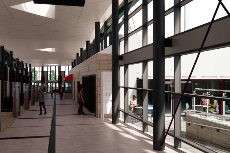 Inside the new Halifax bus station