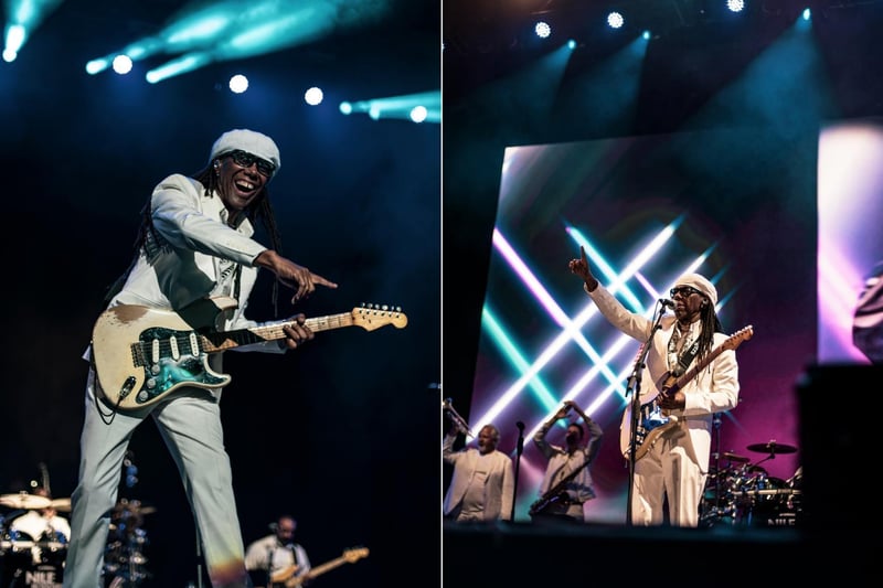 Nile Rodgers and Chic at Scarborough Open Air Theatre. Picture: Cuffe and Taylor.