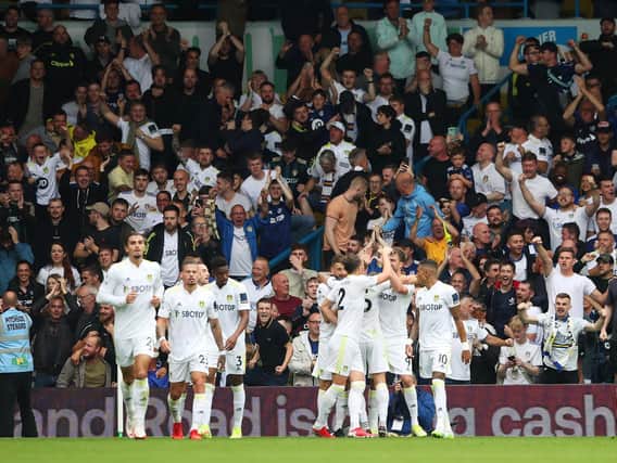 HOME AGAIN - Leeds United played out a thrilling 2-2 draw with Everton in a packed Elland Road. Pic: Getty