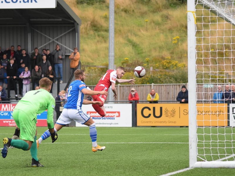 Kieran Glynn heads home Boro's second goal

Photo by Morgan Exley
