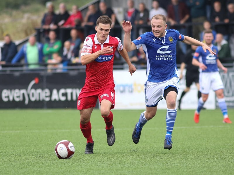 Lewis Turner brings the ball forward for Boro

Photo by Morgan Exley