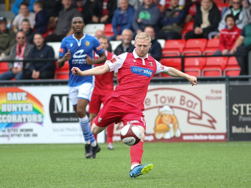Sub James Cadman on the ball for Boro late on

Photo by Morgan Exley
