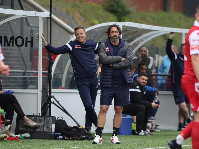 Boro boss Jono Greening looks on

Photo by Morgan Exley