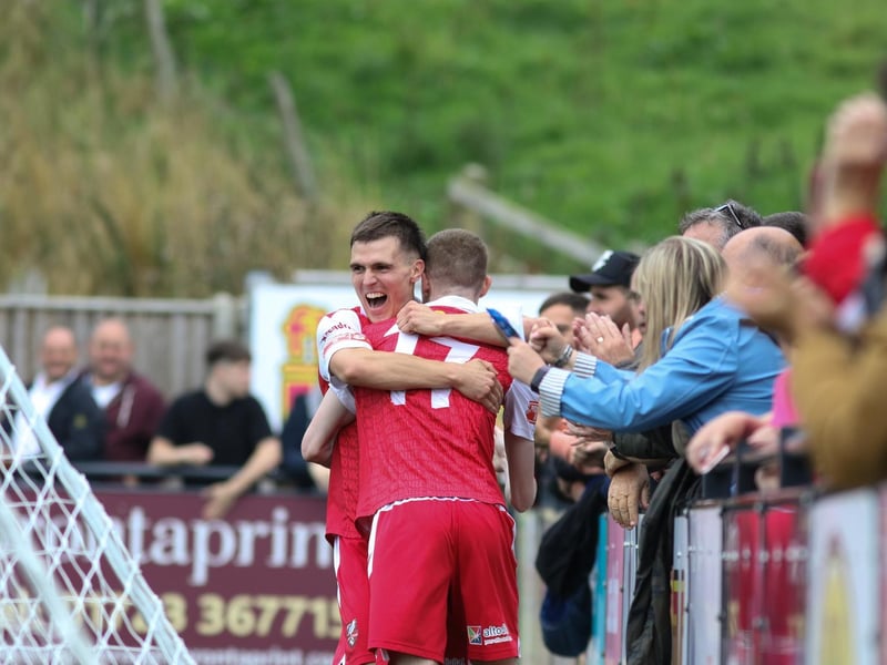 Boro celebrate their second goal

Photo by Morgan Exley