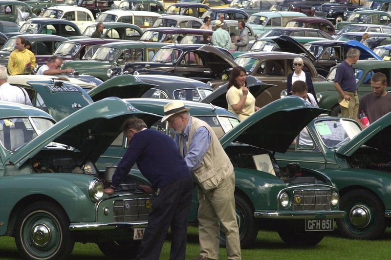 The Morris Minors Owners Club held a rally in the grounds of Harewood House.