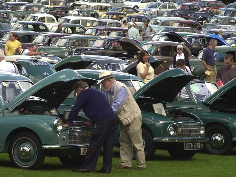 The Morris Minors Owners Club held a rally in the grounds of Harewood House.