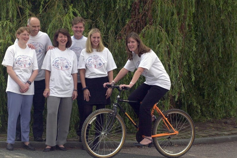 Cyclists from Jarvis Porter - Julie Bushell, Peter Hey, Corinne Ritaine, Wayne Firth, Charlotte Hillas and Ann Porter - were preparing to cycle to raise funds for Candlelighters.