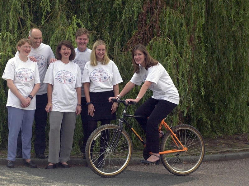 Cyclists from Jarvis Porter - Julie Bushell, Peter Hey, Corinne Ritaine, Wayne Firth, Charlotte Hillas and Ann Porter - were preparing to cycle to raise funds for Candlelighters.