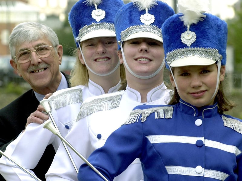 Hunslet's Lynbar Majorettes were celebrating a £1,000 windfall to help secure a place at the European Championships in the Czech Republic. Claire Faubert, Donna Broadbent and Levi Tomlinson are pictured with Coun Brian Walker.