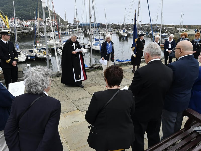 Scarborough Wrens 80th anniversary service on Vincent Pier.